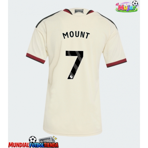 Camiseta Manchester United Mason Mount #7 Tercera Equipación Replica 2026-27 para mujer mangas cortas